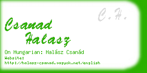 csanad halasz business card